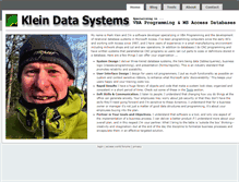 Tablet Screenshot of kleindata.ca